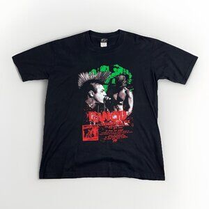 Vintage Y2K Rancid Indestructible Spell Out T-shirt Men’s Large Punk Goth 90s